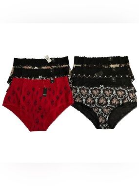 Torrid 6 Pairs of Lace Trimmed Briefs